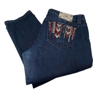 Miss Me Southwest Easy Skinny Mid Rise Size 33 (36x33))